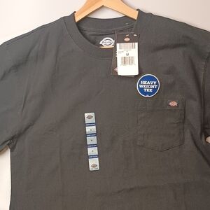 Dickies Men's Black Heavyweight Pocket Tee Relaxed Fit